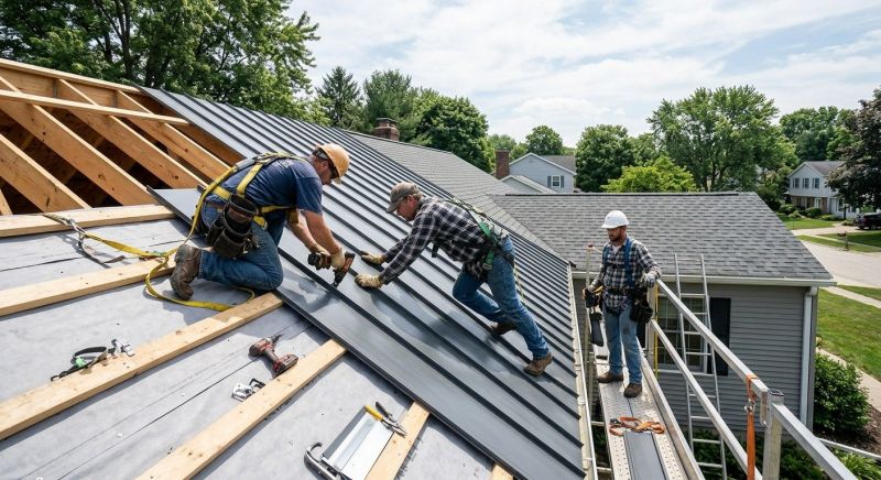 Aluminum Roof Installation in Westborough, MA