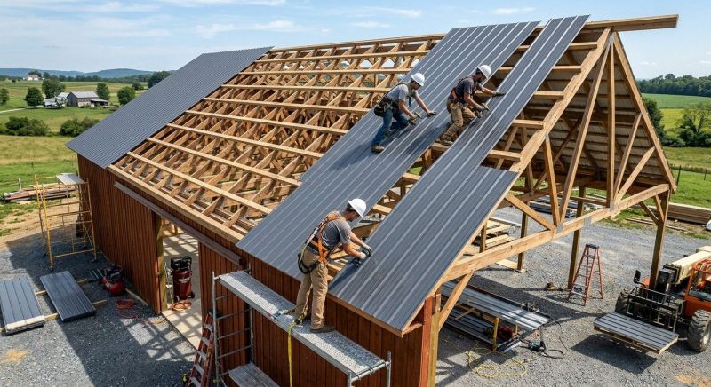 Barn Roof Installation in Worcester County, MA
