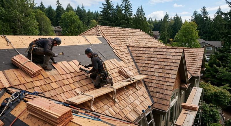 Cedar Roof Installation in Concord, MA