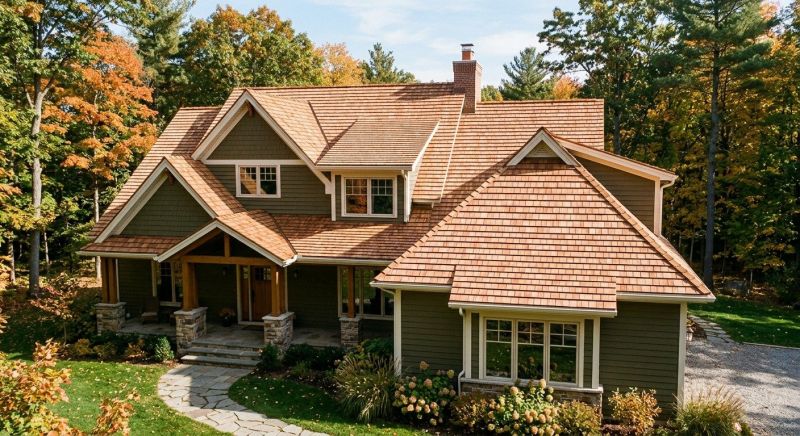 Cedar Roof Installation in Dracut, MA