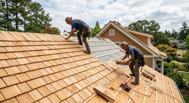Cedar Roof Installation in Holden, MA