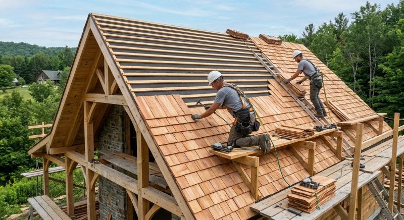 Cedar Roof Installation in Jaffrey, NH