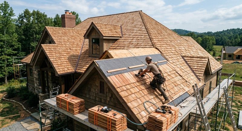 Cedar Shake Roof Construction in Grafton, MA