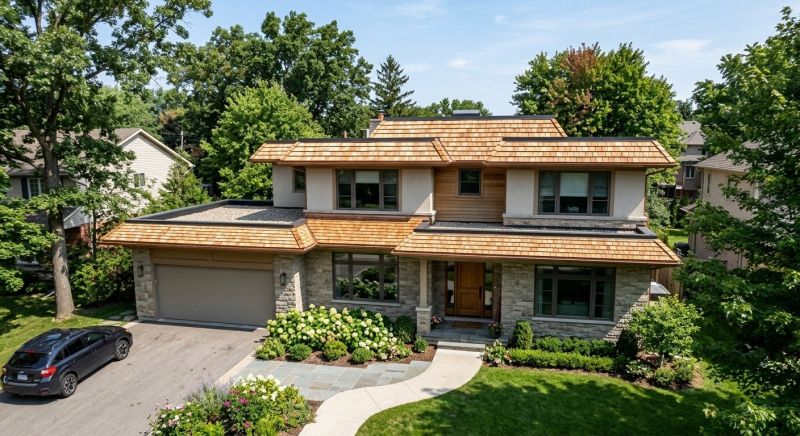 Cedar Shake Roof Construction in Groton, MA