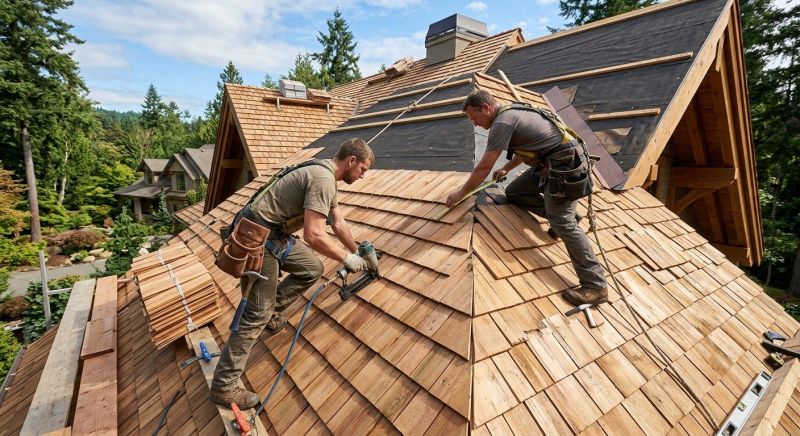 Cedar Shake Roof Construction in Lowell, MA