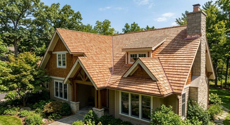 Cedar Shake Roof Construction in Wayland, MA