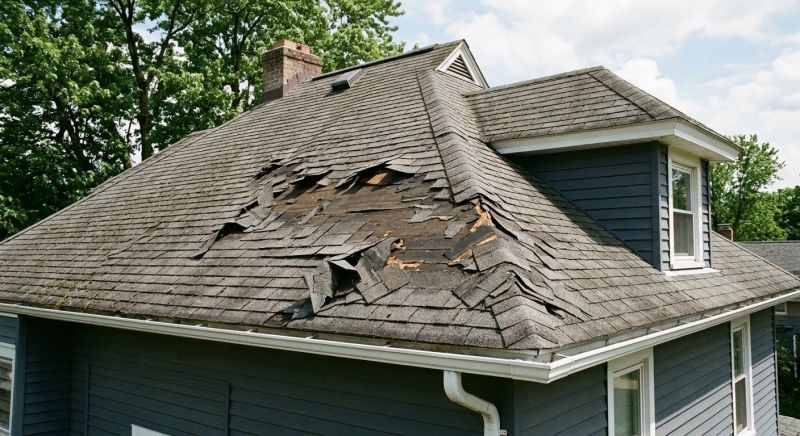 Damaged Roof Replacement in Ashland, MA