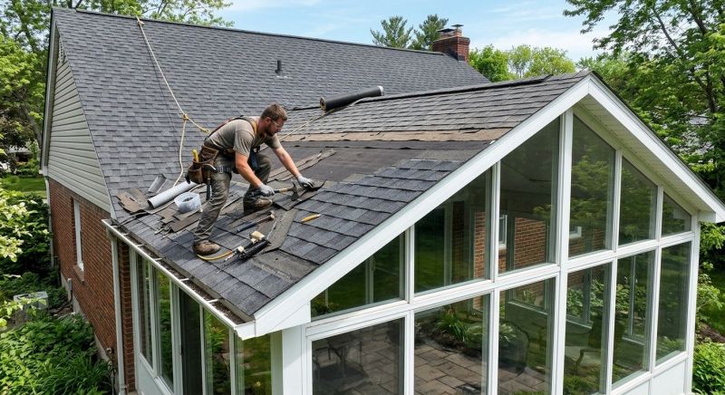 Damaged Roof Replacement in Milford, NH