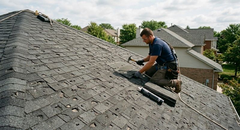 Damaged Roof Replacement in North Chelmsford, MA