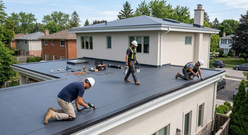 Epdm Roof Installation in Framingham, MA