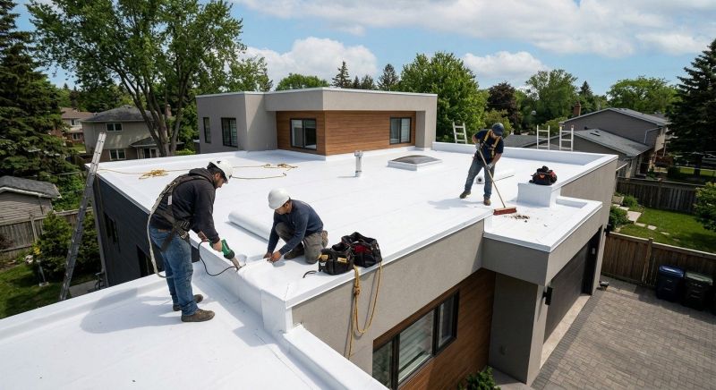 Flat Roof Installation in Stow, MA