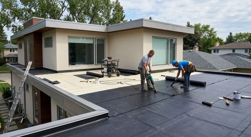 Flat Roof Installation in Wayland, MA