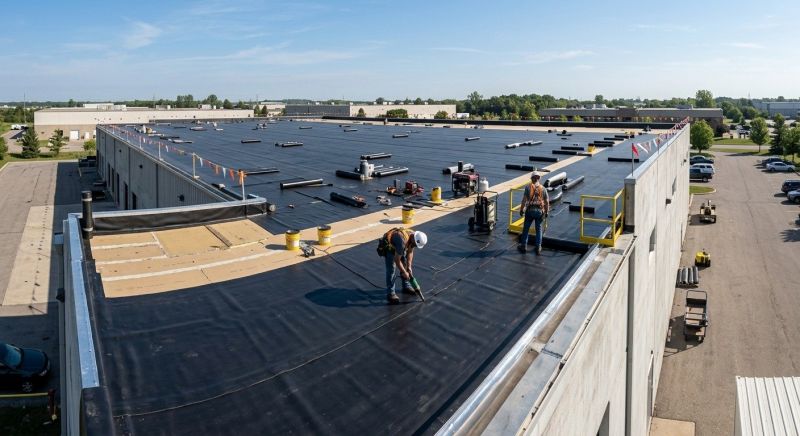 Flat Roof Installation in Westborough, MA