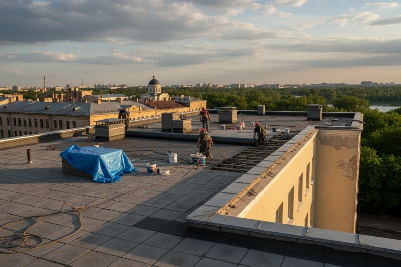 Flat Roof Replacement in Lunenburg, MA