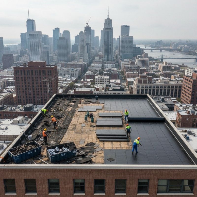 Flat Roof Replacement in Worcester, MA