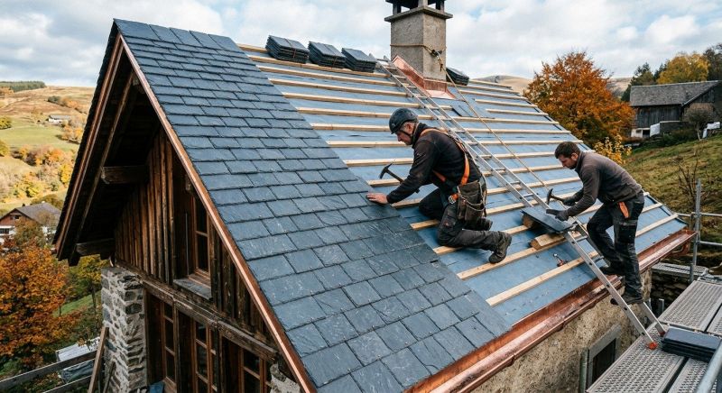 Slate Roof Construction in Fitchburg, MA