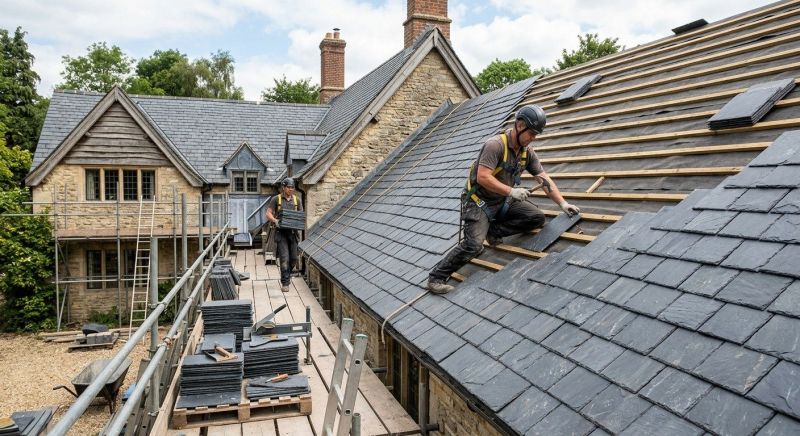Slate Roof Installation in Chelmsford, MA
