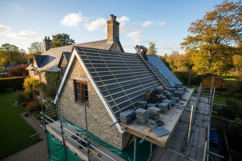 Slate Roof Replacement in Bolton, MA
