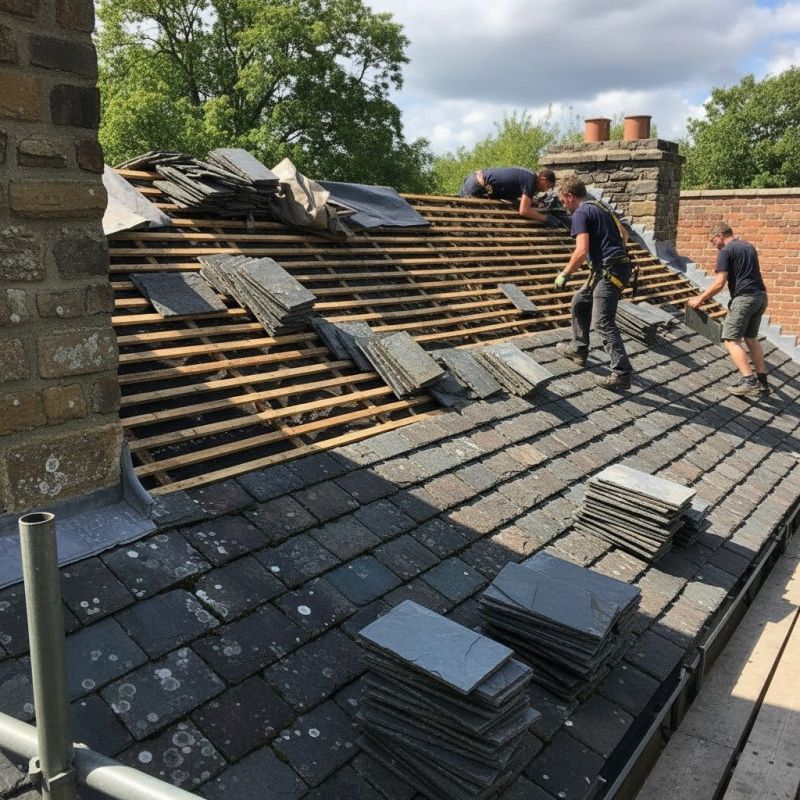 Slate Roof Replacement in Carlisle, MA