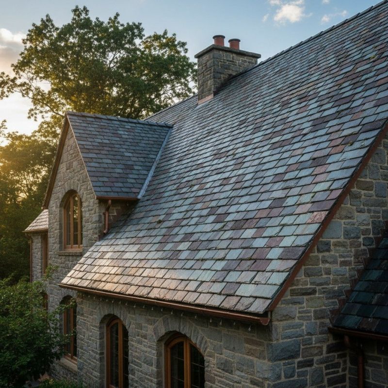 Slate Roof Replacement in Concord, MA
