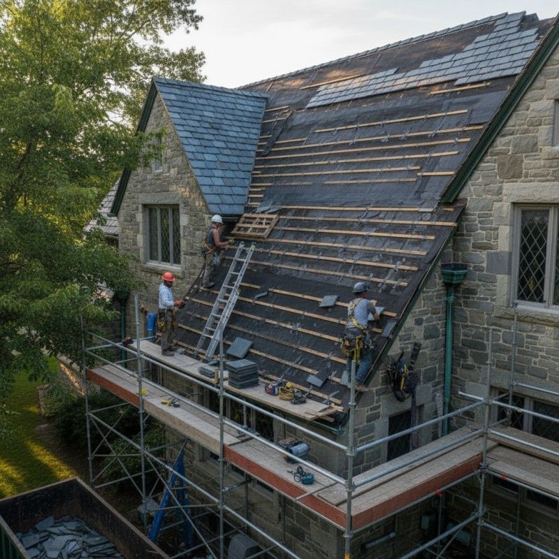 Slate Roof Replacement in West Boylston, MA