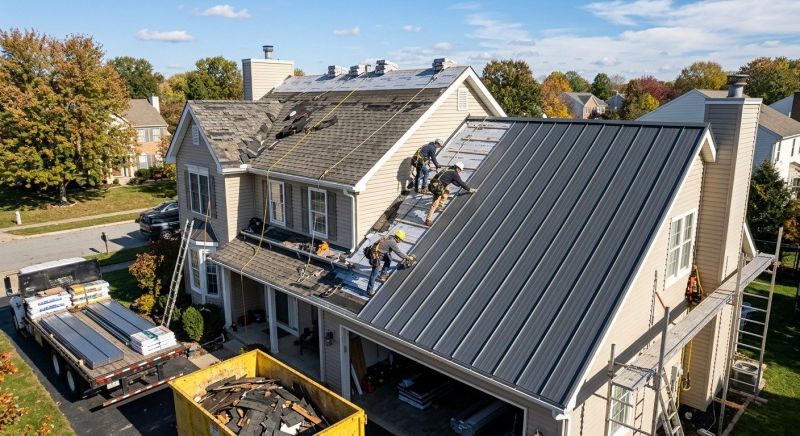 Steel Roof Replacement in Marlborough, MA
