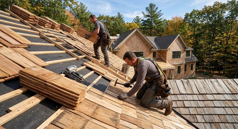 Wood Roofing Installation in Clinton, MA