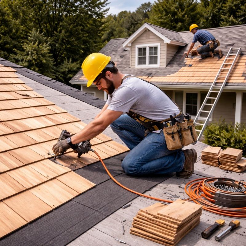 Wood Roofing Installation in Jaffrey, NH