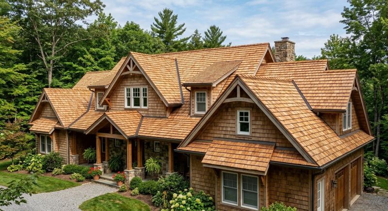 Wood Roofing Installation in Wayland, MA