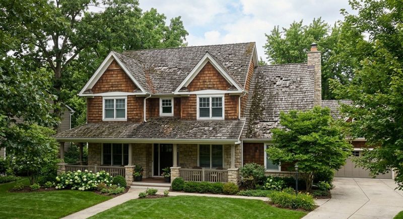 Wood Shake Roof Replacement in Wayland, MA